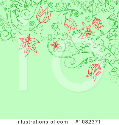 Royalty-Free (RF) Floral Background Clipart Illustration by Vector Tradition SM - Stock Sample #1082371