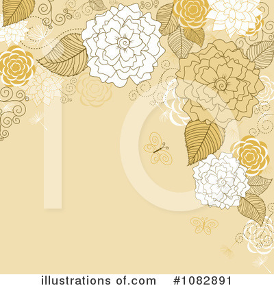 Royalty-Free (RF) Floral Background Clipart Illustration by Vector Tradition SM - Stock Sample #1082891