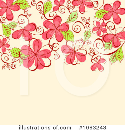 Royalty-Free (RF) Floral Background Clipart Illustration by Vector Tradition SM - Stock Sample #1083243