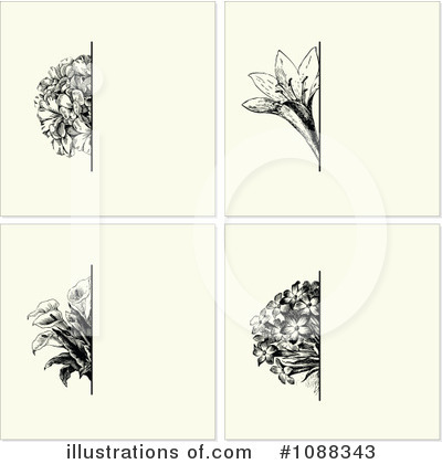 Royalty-Free (RF) Floral Background Clipart Illustration by BestVector - Stock Sample #1088343