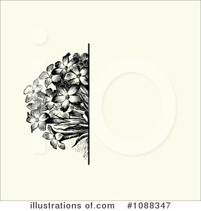 Royalty-Free (RF) Floral Background Clipart Illustration by BestVector - Stock Sample #1088347