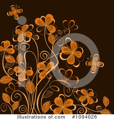 Royalty-Free (RF) Floral Background Clipart Illustration by Vector Tradition SM - Stock Sample #1094026