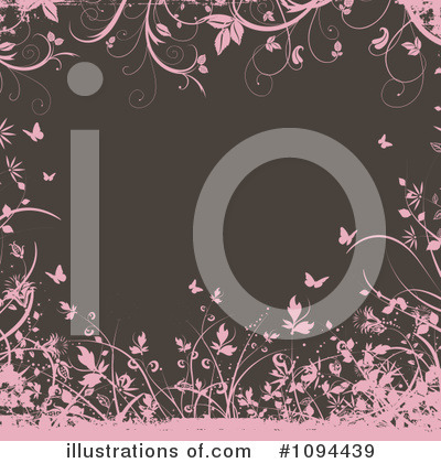 Royalty-Free (RF) Floral Background Clipart Illustration by KJ Pargeter - Stock Sample #1094439