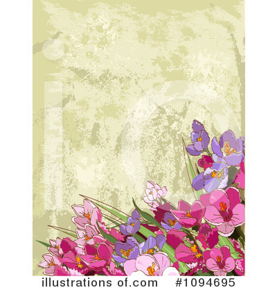 Floral Background Clipart #1094695 by Pushkin