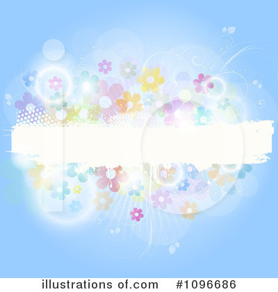 Royalty-Free (RF) Floral Background Clipart Illustration by KJ Pargeter - Stock Sample #1096686