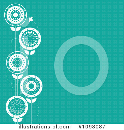Royalty-Free (RF) Floral Background Clipart Illustration by Maria Bell - Stock Sample #1098087