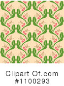 Floral Background Clipart #1100293 by Cherie Reve