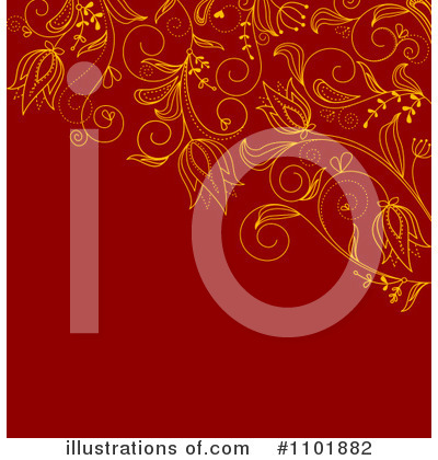 Royalty-Free (RF) Floral Background Clipart Illustration by Vector Tradition SM - Stock Sample #1101882