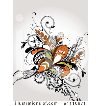 Royalty-Free (RF) Floral Background Clipart Illustration by OnFocusMedia - Stock Sample #1110871