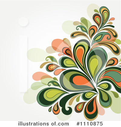 Royalty-Free (RF) Floral Background Clipart Illustration by OnFocusMedia - Stock Sample #1110875