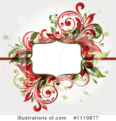 Royalty-Free (RF) Floral Background Clipart Illustration by OnFocusMedia - Stock Sample #1110877