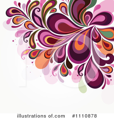 Royalty-Free (RF) Floral Background Clipart Illustration by OnFocusMedia - Stock Sample #1110878