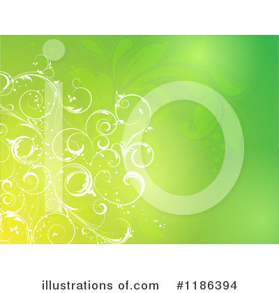Royalty-Free (RF) Floral Background Clipart Illustration by KJ Pargeter - Stock Sample #1186394