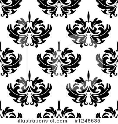 Royalty-Free (RF) Floral Background Clipart Illustration by Vector Tradition SM - Stock Sample #1246635