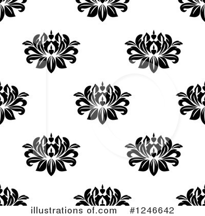 Royalty-Free (RF) Floral Background Clipart Illustration by Vector Tradition SM - Stock Sample #1246642