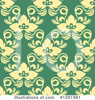 Royalty-Free (RF) Floral Background Clipart Illustration by Vector Tradition SM - Stock Sample #1261981