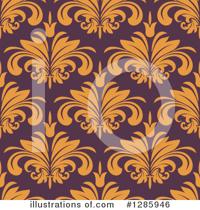 Royalty-Free (RF) Floral Background Clipart Illustration by Vector Tradition SM - Stock Sample #1285946