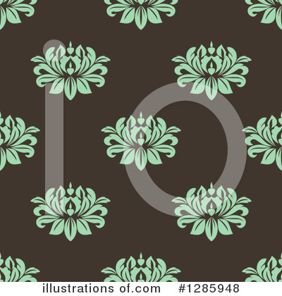 Royalty-Free (RF) Floral Background Clipart Illustration by Vector Tradition SM - Stock Sample #1285948