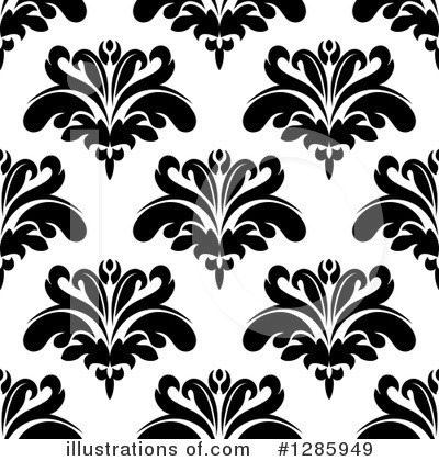 Royalty-Free (RF) Floral Background Clipart Illustration by Vector Tradition SM - Stock Sample #1285949