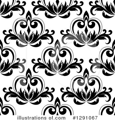 Royalty-Free (RF) Floral Background Clipart Illustration by Vector Tradition SM - Stock Sample #1291067