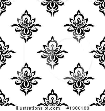 Royalty-Free (RF) Floral Background Clipart Illustration by Vector Tradition SM - Stock Sample #1300188
