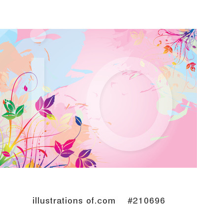 Floral Background Clipart #210696 by MilsiArt