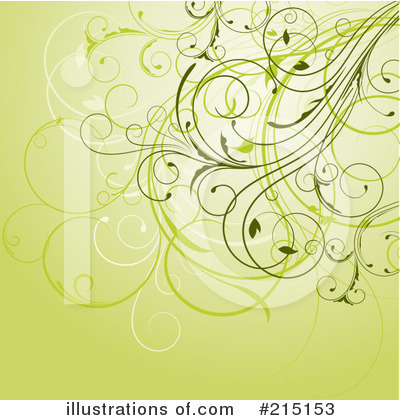Royalty-Free (RF) Floral Background Clipart Illustration by KJ Pargeter - Stock Sample #215153