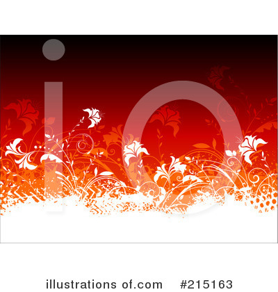 Royalty-Free (RF) Floral Background Clipart Illustration by KJ Pargeter - Stock Sample #215163