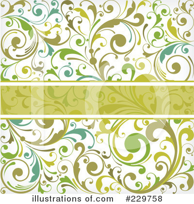 Royalty-Free (RF) Floral Background Clipart Illustration by OnFocusMedia - Stock Sample #229758