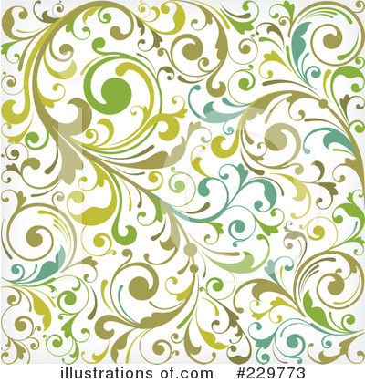 Royalty-Free (RF) Floral Background Clipart Illustration by OnFocusMedia - Stock Sample #229773