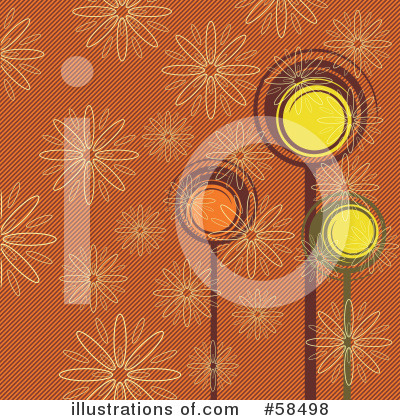 Royalty-Free (RF) Floral Background Clipart Illustration by MilsiArt - Stock Sample #58498