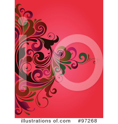 Royalty-Free (RF) Floral Background Clipart Illustration by OnFocusMedia - Stock Sample #97268