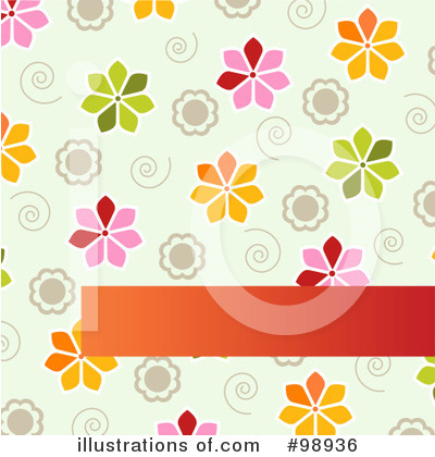 Royalty-Free (RF) Floral Background Clipart Illustration by Pushkin - Stock Sample #98936
