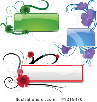 Royalty-Free (RF) Floral Clipart Illustration by dero - Stock Sample #1219476