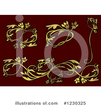 Royalty-Free (RF) Floral Clipart Illustration by dero - Stock Sample #1230325