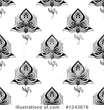 Royalty-Free (RF) Floral Clipart Illustration by Vector Tradition SM - Stock Sample #1243676