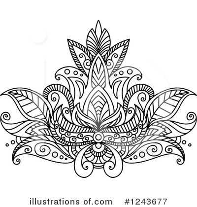 Royalty-Free (RF) Floral Clipart Illustration by Vector Tradition SM - Stock Sample #1243677