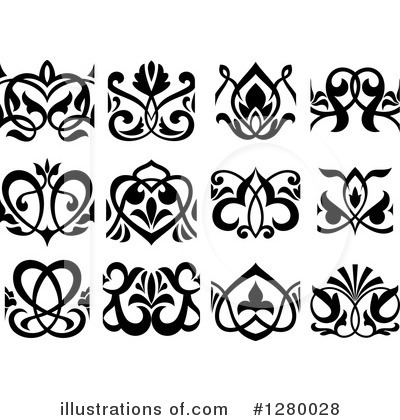 Royalty-Free (RF) Floral Clipart Illustration by Vector Tradition SM - Stock Sample #1280028
