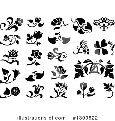 Royalty-Free (RF) Floral Clipart Illustration by dero - Stock Sample #1300822