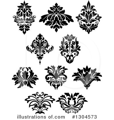 Royalty-Free (RF) Floral Clipart Illustration by Vector Tradition SM - Stock Sample #1304573