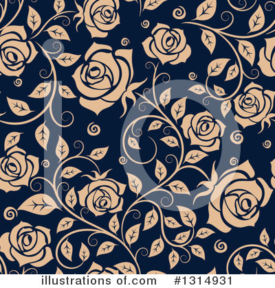 Royalty-Free (RF) Floral Clipart Illustration by Vector Tradition SM - Stock Sample #1314931