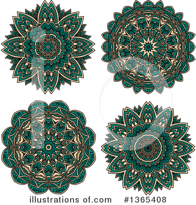 Royalty-Free (RF) Floral Clipart Illustration by Vector Tradition SM - Stock Sample #1365408