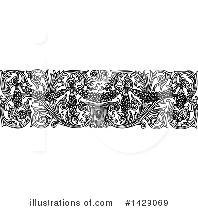 Royalty-Free (RF) Floral Clipart Illustration by Prawny Vintage - Stock Sample #1429069