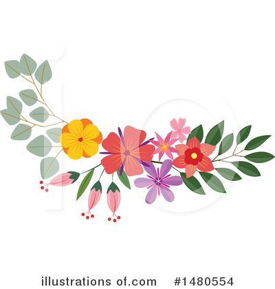 Royalty-Free (RF) Floral Clipart Illustration by Cherie Reve - Stock Sample #1480554