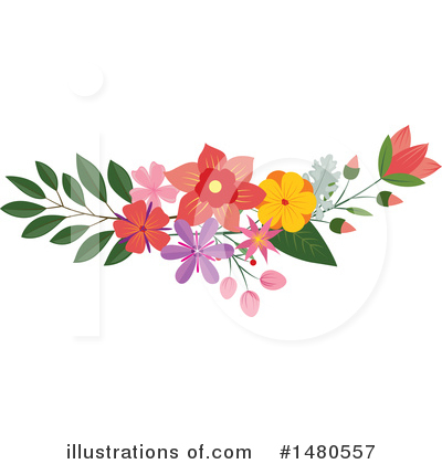 Royalty-Free (RF) Floral Clipart Illustration by Cherie Reve - Stock Sample #1480557