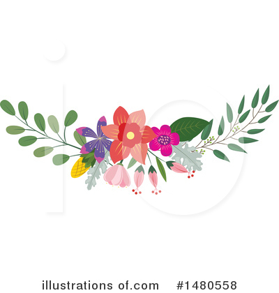 Royalty-Free (RF) Floral Clipart Illustration by Cherie Reve - Stock Sample #1480558