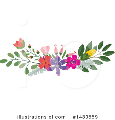 Royalty-Free (RF) Floral Clipart Illustration by Cherie Reve - Stock Sample #1480559