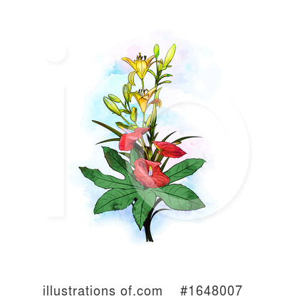 Royalty-Free (RF) Floral Clipart Illustration by dero - Stock Sample #1648007