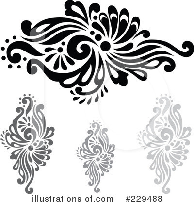 Royalty-Free (RF) Floral Clipart Illustration by BestVector - Stock Sample #229488