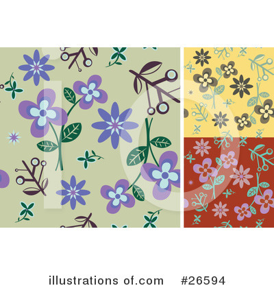 Royalty-Free (RF) Floral Clipart Illustration by NoahsKnight - Stock Sample #26594